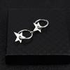 Pendientes Estilo Cai Xukun Pendientes de Acero Inoxidable Pentagrama Pinzas para Orejas Venta al por Mayor Accesorios para Hombres y Mujeres Venta al por Mayor