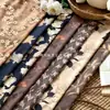 Tela 100% Algodón de 40 Hilos Estampada Digitalmente, Tela Floral Estilo Chino Vintage, Floral Grande para Cheongsam, Hanfu, Accesorios para el Cabello, Bolsas de Bricolaje