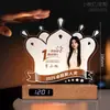 Trofeo de Madera Souvenir Luz de Noche Acrílica Premio Reunión Anual de la Empresa Creativo Brillante Aniversario del Campus Temporada de Graduación
