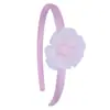 Faixa de Cabelo Flor de Fada Tecido Chiffon com Rede Florida Faixa de Cabelo Infantil Acessórios de Cabelo Acessórios de Cabelo Doces e Fofos para Crianças