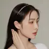 Nova Faixa de Cabelo Simples Estilo Coreano Moda Luxo Leve Popular Elegante Faixa de Cabelo com Strass Estilo Mori Simples Borda Fina Acessório de Cabeça de Pressão para Mulheres
