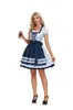 Amazon Traje de Garçonete Oktoberfest Alemã Plus Size Vestido de Cerveja Xadrez Traje de Performance