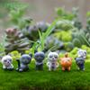 Musgo Micro-Paisagismo Suculentas Ornamentos de Plantas Bonecas Ornamentos Não Refrescantes Gato Material DIY Ideias