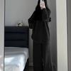 Nuevo Estilo Pijama Pequeño de Coral de Terciopelo Fragante para Mujer Otoño e Invierno Terciopelo de Felpa Cálido Estudiante Medio Terciopelo Ropa de Casa Conjunto de Dos Piezas