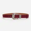 En stock Moda Vintage Europea y Americana Cinturón de Mujer Tallado Combinable de Moda Decorativo Cinturón para Jeans Personalizado para Mujer