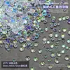 Accesorios para uñas de cuentas de pescado Aurora mixtas nuevo tamaño cuentas de burbuja de resina plana transparentes joyería para uñas venta al por mayor