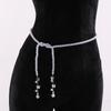 DZ0458 Cadena de cintura de cadena de suéter transfronteriza europea y americana, nueva bola de pelo de perla, borla larga, ropa con joyería para mujer