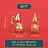 En stock, entrega rápida, accesorios tradicionales de oro arena que no se decoloran, pulseras de estilo chino, colgantes, accesorios hechos a mano para DIY, productos semiacabados