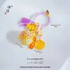 Chaveiro Bola com Pingente de Tassel da Fortuna de Cinco Vias Banhado a Ouro que Preserva a Cor Acessório para Bolsa Tecida