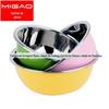 Conjunto de bacias coloridas de aço inoxidável espessadas e pesadas Bacia colorida Bacia multiuso Bacia conjunto de três peças material cilindro material cilindro de presente conjunto
