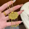 Tienda de oro con collar colgante de disco del emperador palacio de la ley antigua oro de imitación diario todo a juego simple regalar a novia
