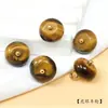 Botones de Ropa Tradicional China, Botones de Perla de Jade Natural, Botones Pequeños para Qipao, Traje Tang, Hanfu, Cuentas Redondas de Ojo de Tigre, Botones Decorativos Vintage