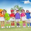 Disfraces de Performance para Niños Jardín de Infancia Danza Color Caramelo Camiseta para Foto de Graduación Disfraces de Performance de Porristas para Escuela Primaria