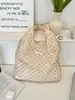 5791 2025 Nuevo Estilo Gran Capacidad Estilo Perezoso Moderno Diseño de Organza Bolso de Mano Casual Ropa de Trabajo Bolso de Hombro