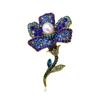 Comércio exterior AliExpress Novo Strass Rosa Broche Moda Flor Corpete Jaqueta Feminina Acessórios Presente