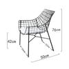 Mesa y silla de exterior combinadas Jardín Taberna Café Leche Té Tienda Departamento de ventas Exterior Ocio al aire libre Silla de hierro impermeable