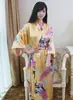 Bata de Noche para Mujer, Bata de Baño, Pijama Traje Tang Chino, Bata Sexy, Cinturón de Seda Simulada, Bata de Pavo Real, Talla Grande