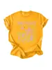 Camiseta casual y elegante de manga corta con cuello redondo para mujer, tienda independiente Amazon Wish, Margaritas de Medianoche
