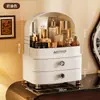 Caja de Almacenamiento Grande de Alta Gama para Escritorio, Organizador Tipo Cajón a Prueba de Polvo para Productos de Skincare y Labiales para Tocador