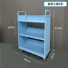 Carrito Silencioso para Libros de Biblioteca, Carrito Pequeño, Escalera para Libros, Carrito Móvil para Libros, Escalera de Tres Peldaños, Carrito para Archivos de Archivo, Carrito de Plataforma Plana