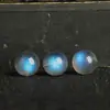 Cuentas de cristal natural 6A gris claro de luna, semiterminadas, piedra lunar azul claro, accesorios de bricolaje, piedra lunar
