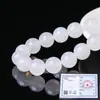 Venda Direta de Fábrica de Pedras Soltas de Ágata Branca Natural Grau A 4-12mm Contas Redondas de Vários Tamanhos Acessórios para Pulseiras e Joias DIY