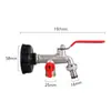 Conector de Accesorios para Tonelada Transfronterizo Ibc Tonelada Grifo de Latón 1/2 pulgada Conector de Grifo Chupón 3/4 Grifo de Aleación