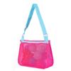 Bolsa de Almacenamiento de Papelería de un Solo Hombro, Bolsa de Playa para Colección de Juguetes de Pegatinas, Malla para Ropa de Niños, Tela de Malla Engrosada Plegable