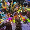 Lâmpada Borboleta Dinâmica Luminosa Lâmpada de Iluminação Externa Lâmpada Artificial em Forma de Inseto para Pátio Lâmpada Borboleta Colorida para Jardim de Vila