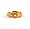 Anillo Abierto de Moneda de los Cinco Emperadores de la Suerte Wufu Chapado en Cobre y Plata Anillo del Dedo Índice de la Suerte Vintage Antiguo para Hombres y Mujeres