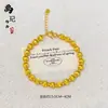 Pulseira de Moedas dos Cinco Imperadores com Escamas de Dragão Banhada a Ouro e Cristal de Gelo, Pulseira da Moda com Cavalo, Cabacinha e Coração, Venda por Atacado