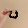 Cuerda para el pelo de estilo coreano con cara sonriente simple y goteo de aceite, cubierta de cuero retro elegante versátil, accesorio para el pelo de bola de coleta de alta elasticidad de celebridad de Internet