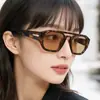 2026 Moda Retro Europea y Americana Nueva Gafas de Sol de Doble Puente para Hombres y Mujeres, Protección UV YT135