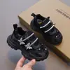 Zapatillas transpirables estilo princesa para niñas, tipo papá, suela suave, estilo otoño, zapatos casuales con lazo, zapatillas de strass con velcro para niños