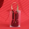 Toallas Festivas Rojas de Souvenir para Regalos Navideños, Lindos Osos y Conejos de Dibujos Animados, Toallas de Coral Fleece al por Mayor
