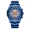 Reloj Nuevo para Hombre No Mecánico Impermeable Luminoso Casual de Negocios Mecánico para Hombre Hueco Reloj Shopee