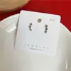 Pendientes de Pin de Plata de Ley s925 Estrella Pendientes de Estrella de Temperamento Sencillo para Mujer Super Hada Corazón de Niña Pendientes de Celebridad de Internet Estudiante