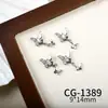 Joias para Nail Art da Nova Série Borboleta, Zircônia Brilhante de Luxo Acessível Borboleta Vazada Cor White K Acessórios de Unha Usáveis