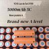 Bateria de Lítio YCYG Sunshine 21700 5000mAh Grande Capacidade 5C Potência Lanterna Ferramentas Elétricas