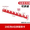 16 20Tubería Eléctrica de PVC para Roscado Forma de U Plástico Fijo Tubería de Agua Fileteador de Fileteado de Fila de 10 Posiciones Código de Clip de Ensamblaje