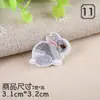 Exquisitas lindas de tamaño pequeño bordado de animales pegatinas de tela caliente moda para ropa de niños pegatinas de parche sello de bordado parche para agujeros pegatinas decorativas