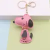 Pingente de Bolsa Fofo de Cachorrinho Snoopy Celebridade da Internet, Chaveiro de Carro Feminino, Ornamento Feito à Mão, Presente para Casal Venda por Atacado