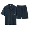 Pijama de modal para hombre de verano, manga corta, nuevo modelo 2026, conjunto casual y cómodo de cárdigan para casa, se puede usar afuera
