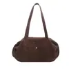 Nueva Tendencia de Moda Retro Versátil de Gama Alta Estampado de Leopardo Bolso de un Hombro Simple Casual Gran Capacidad Bolso de Mano para Viajes