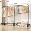 Perchero de pie, perchero para dormitorio, tendedero móvil para balcón, perchero para exhibición de ropa en tienda