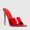 Sandalias de Moda Europeas y Americanas Transfronterizas Color Caramelo Corazón de Melocotón Boca Baja Tacones de Aguja Talla Grande Sandalias de Tacón Alto Tacones