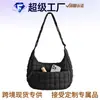 Bolsa de Nube Plegada Transfronteriza de Alta Calidad, Bolso de Hombro Cruzado, Bolso de Mano, Bolsa de Empanadilla, Bolso de Algodón Relleno Esponjoso para Mujer en Stock