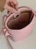 Bolso bandolera moderno y elegante, nuevo modelo primavera 2026, bolso de hombro tipo cubo simple, bolso casual y texturizado para teléfono móvil