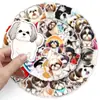 50 Pegatinas de Perro Xishi Lindos Cachorros Dibujos Animados Animal Perro Impermeables Decorativas para Termo Auriculares