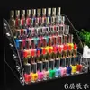 Expositor de Esmalte de Unha Mesa Acrílico Multi-Camada Transparente Salão de Unhas Batom Cola de Unha Expositor de Ferramentas Rack de Armazenamento